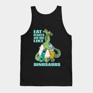 Funny vegan dinosaurs Tank Top